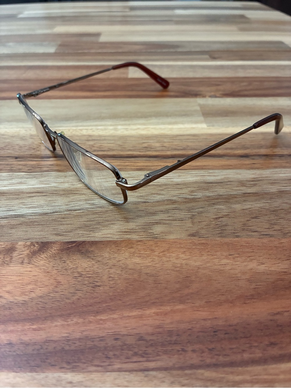 Hilco SG302 Bronze Men’s Eyeglasses Glasses Frames Rectangle Metal Rim 52-19-140 - Picture 4 of 12